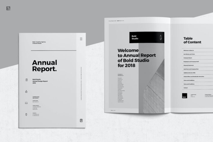 View Information about Classic Annual Report Template