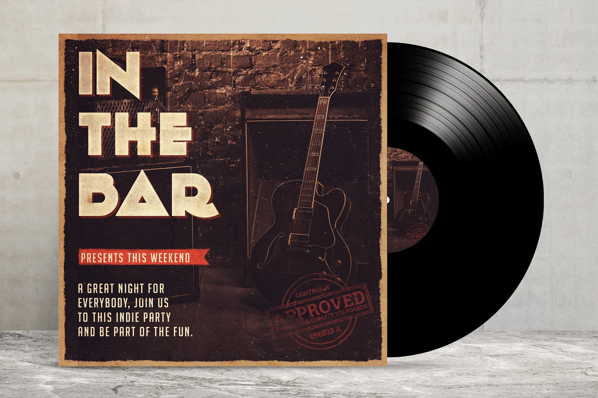 Classic Vinyl Mockup Template