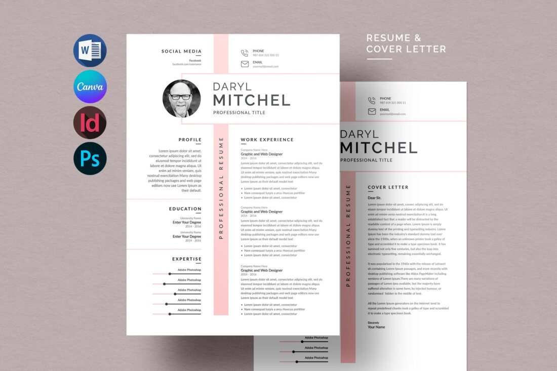 35 Best Minimal Resume Templates - Clean Minimal Resume Template 937 1 1100x733