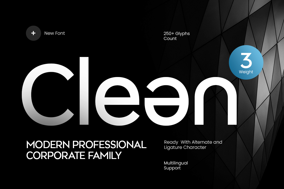 Clean - Professional Portfolio Font
