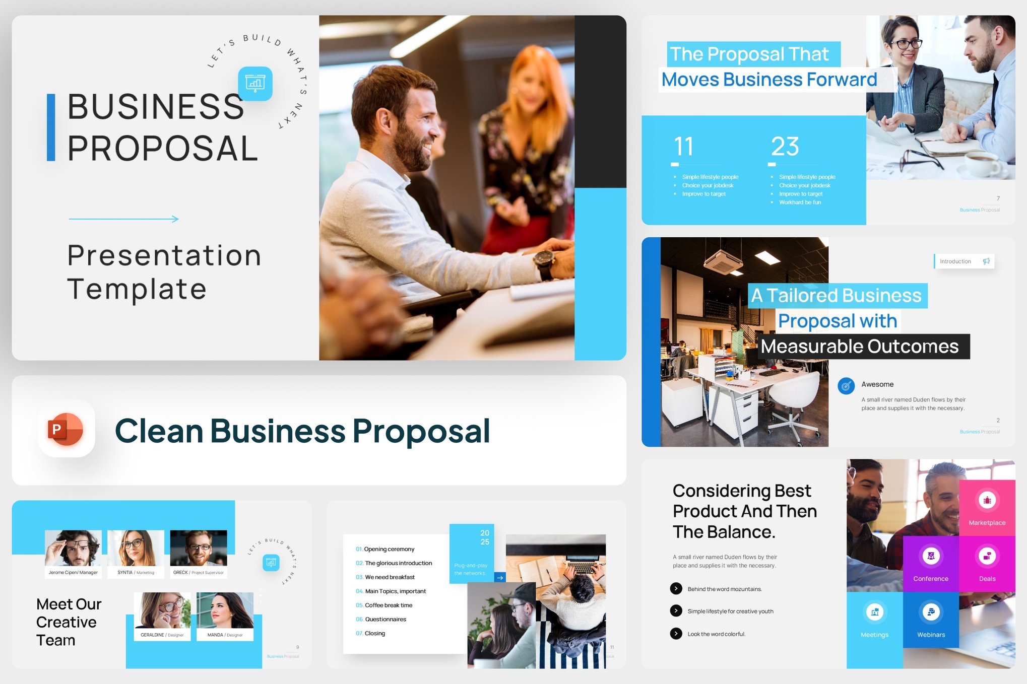 Clean Business Proposal PowerPoint Template