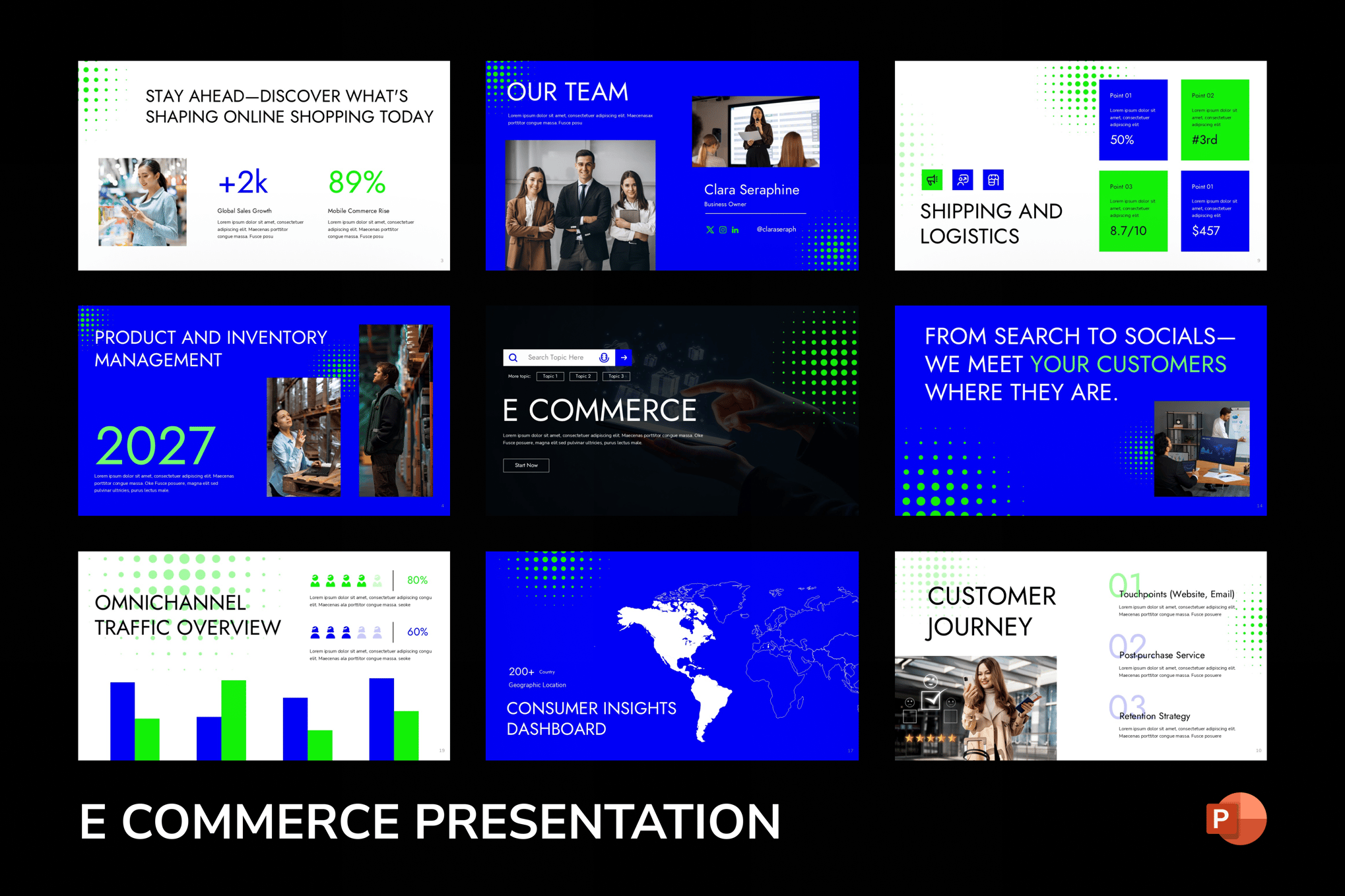 Clean E-Commerce PowerPoint Template