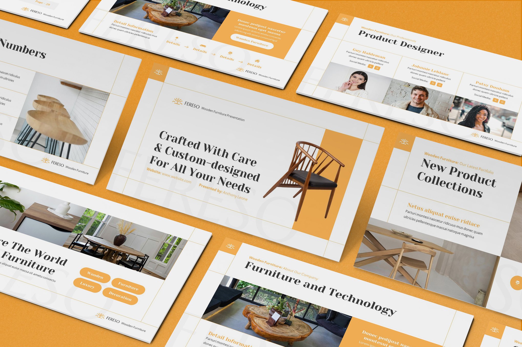 Clean Furniture PowerPoint Template