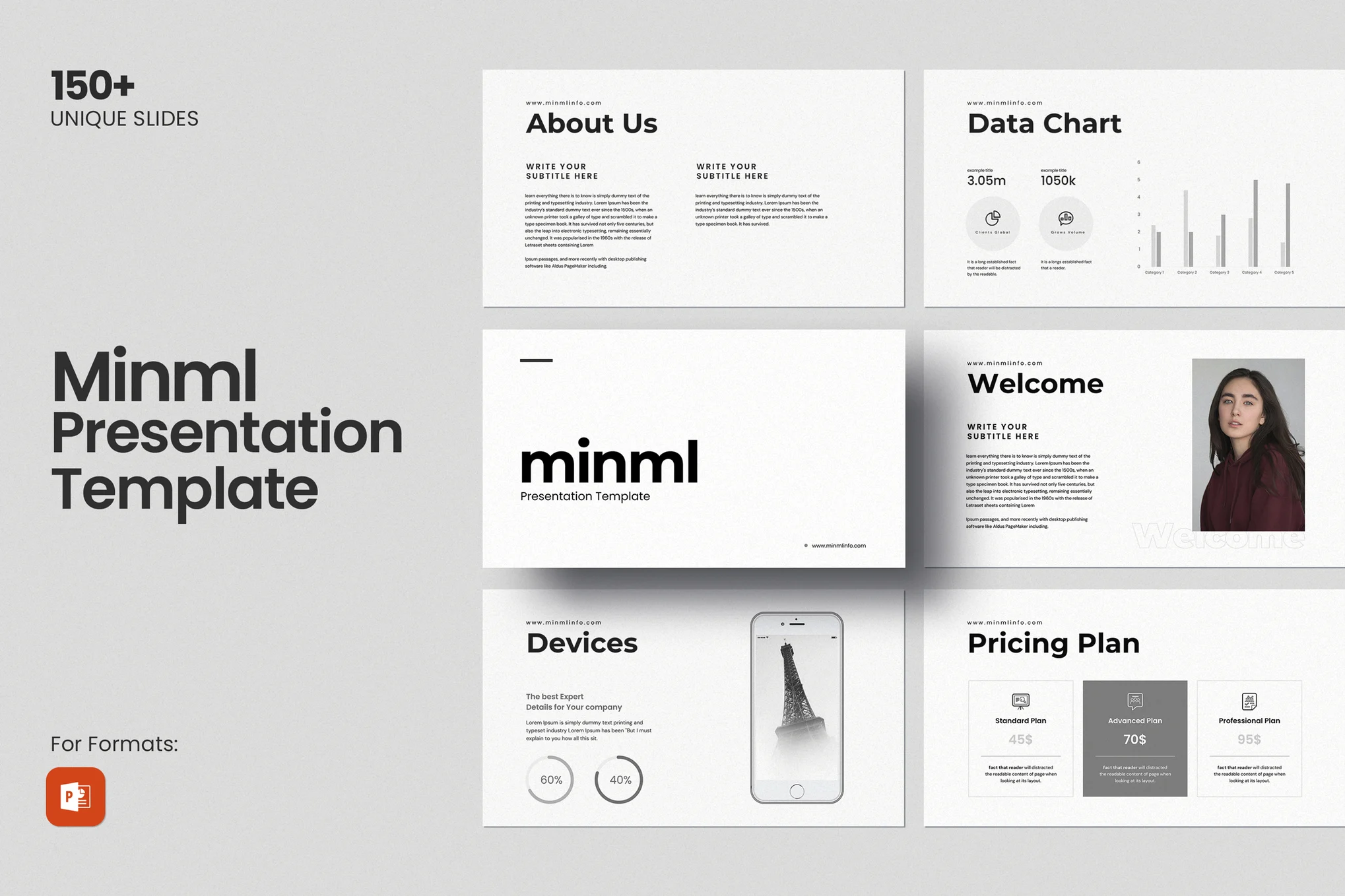 Clean Minimal PowerPoint Template