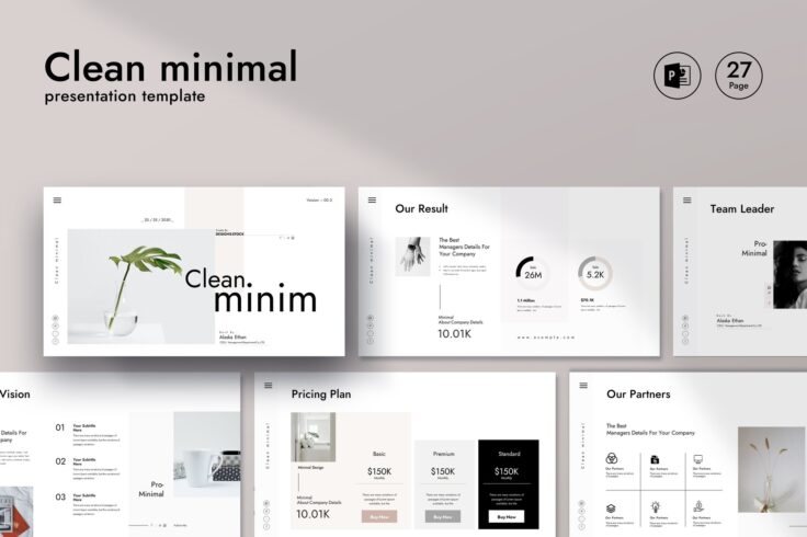 50+ Best Clean PowerPoint Templates (Free & Pro) | Design Shack