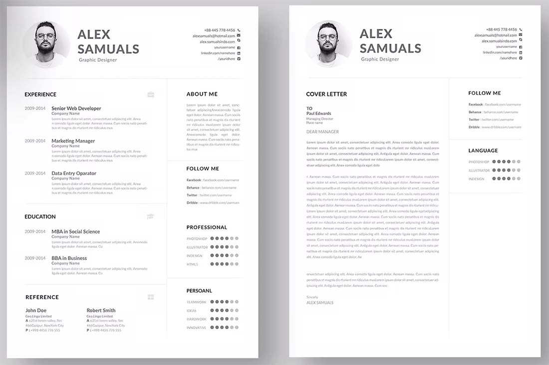 clean-resume-1 The Resume Debate: Simple + Clean, or Visually Stunning? design tips 