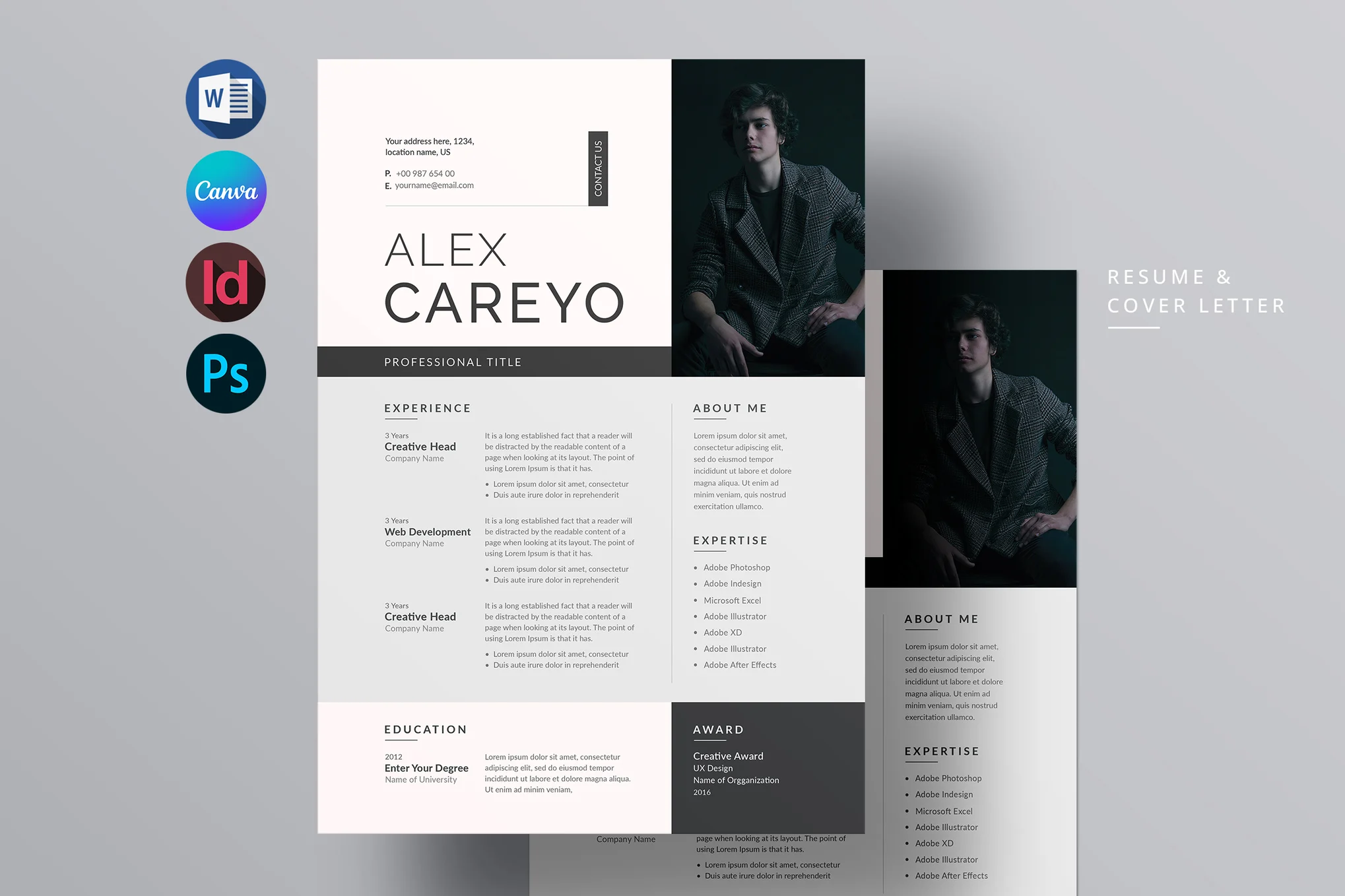 Clean Resume Microsoft Word Template