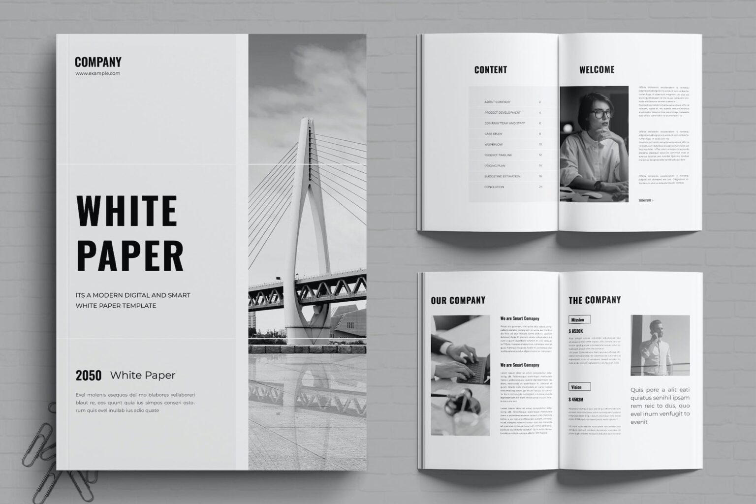 30 Best White Paper Templates For Word InDesign Design Shack
