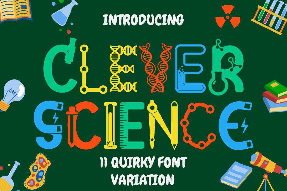 Clever Science - Education Font