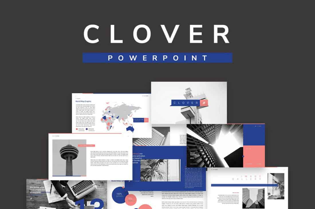 clover 20 Stylish PowerPoint Color Schemes design tips 