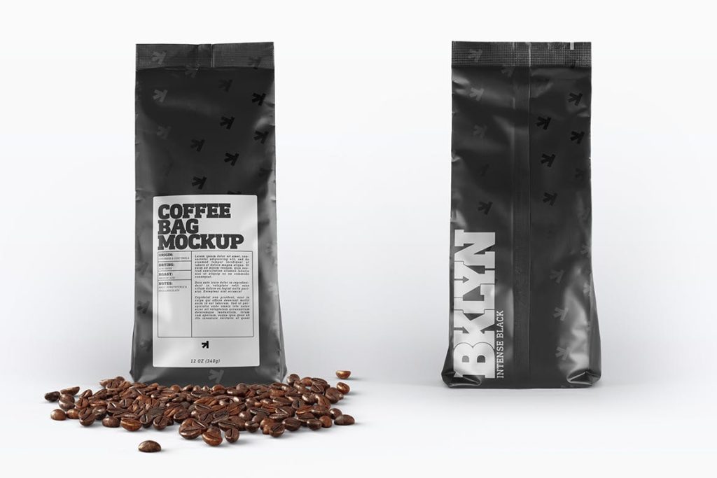 Klid kampus Hořkost mockup coffee bag základní Překonat Koupit