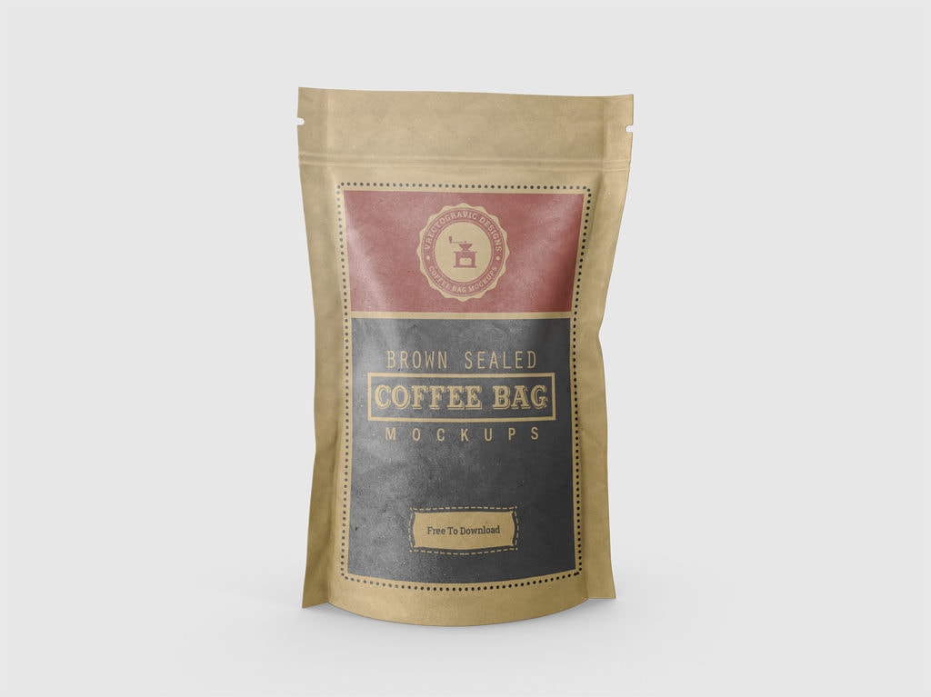 coffee bag mockups 7 14 Mockups de Embalagem de Café Grátis