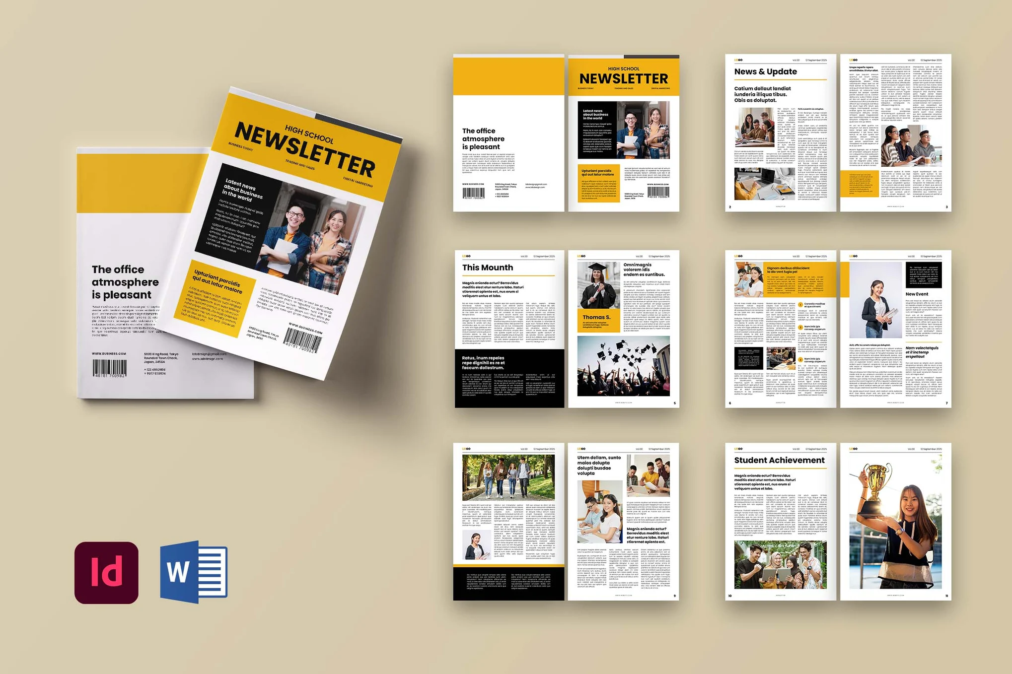 College & School Newsletter Template