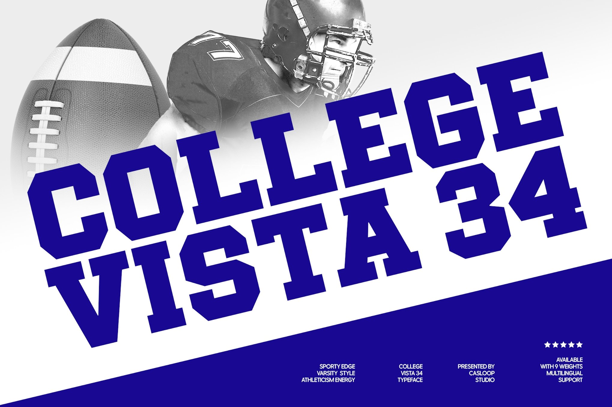 College Vista - Varsity Slab Serif Font