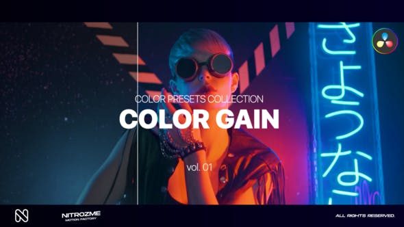 View Information about Color Gain LUTs for DaVinci Resolve