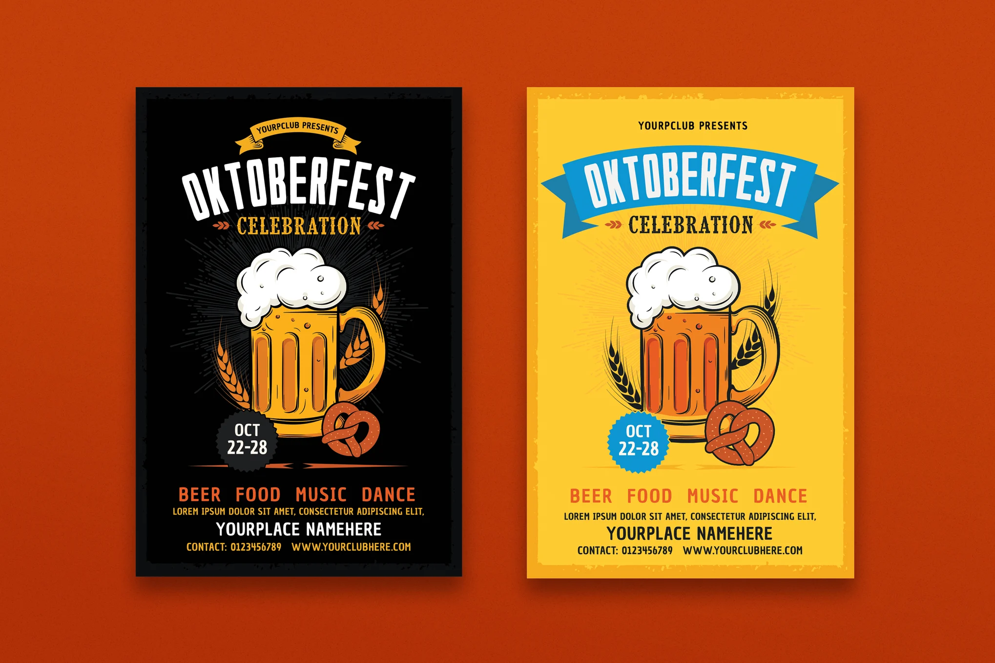 Colorful Oktoberfest Flyer Template