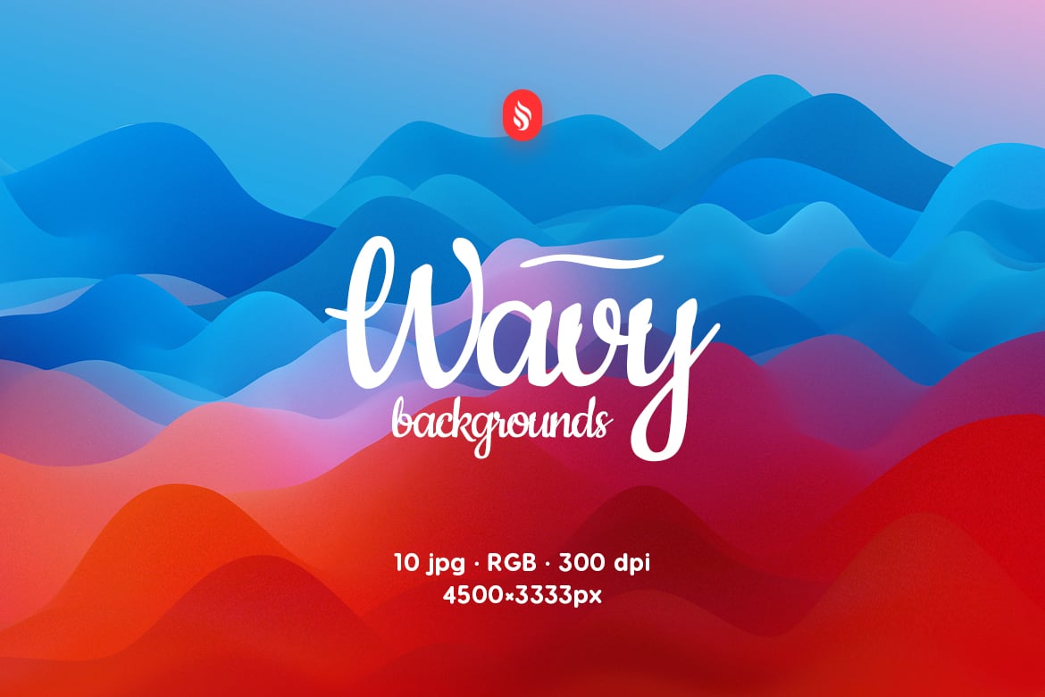 Colorful Smooth Waves Backgrounds