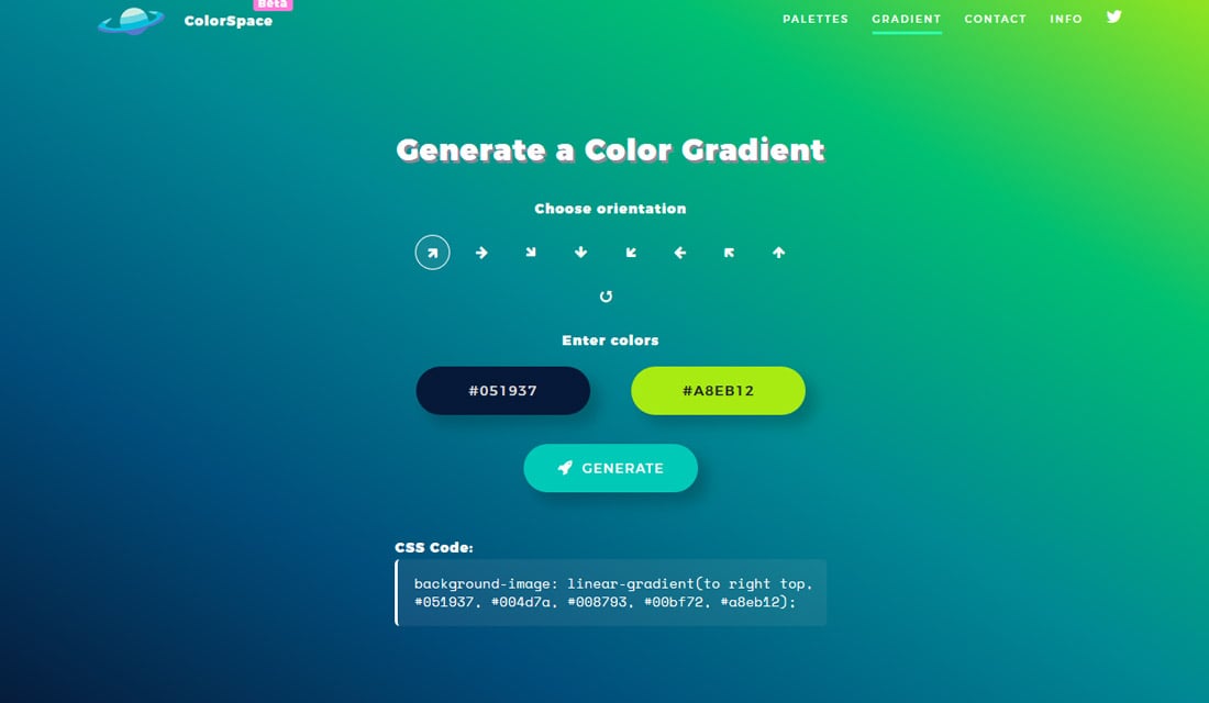 colorspace The Best CSS Gradient Generators for Designers design tips 