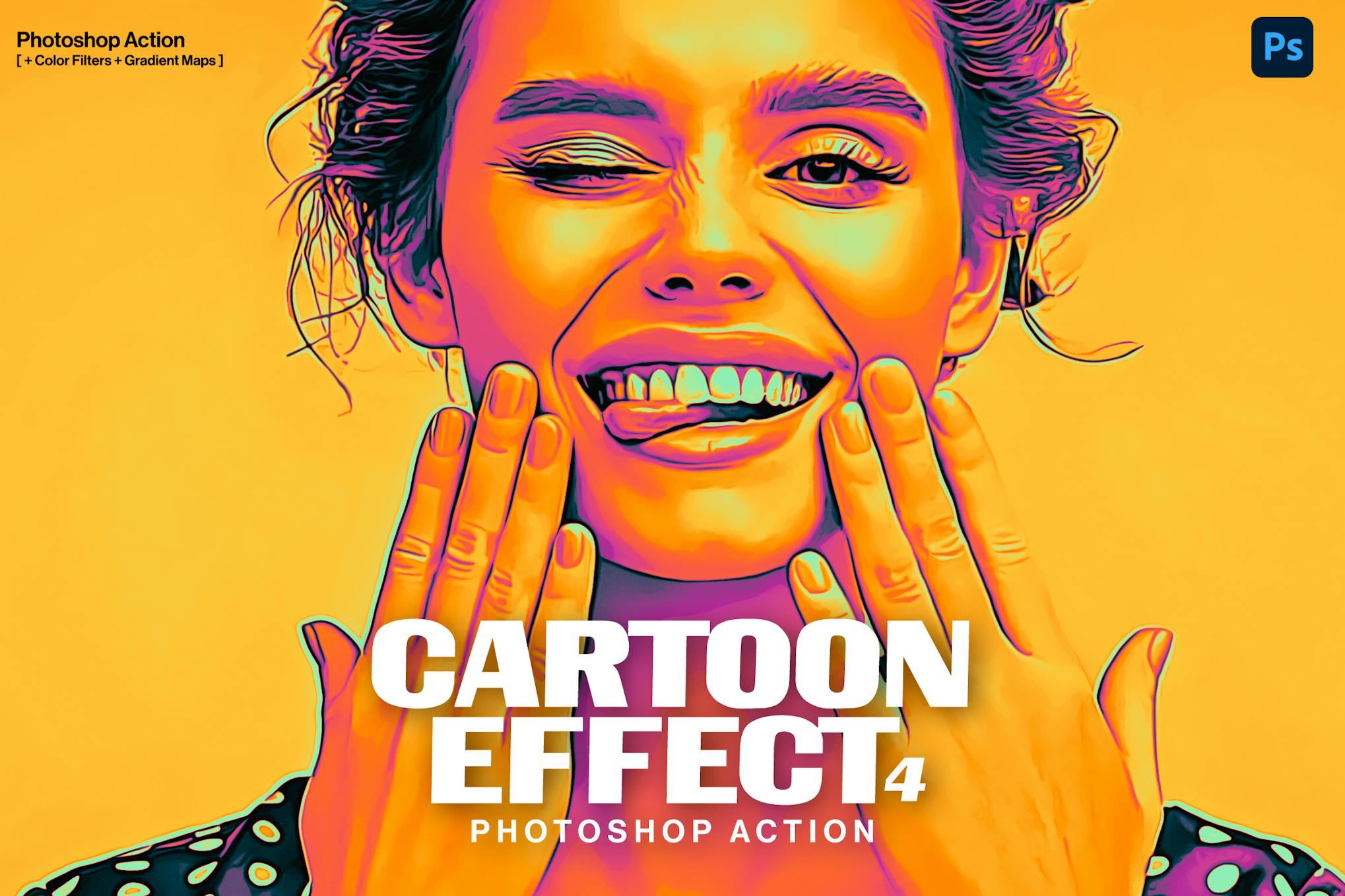 Comic Cartoon Effect Photoshop Action