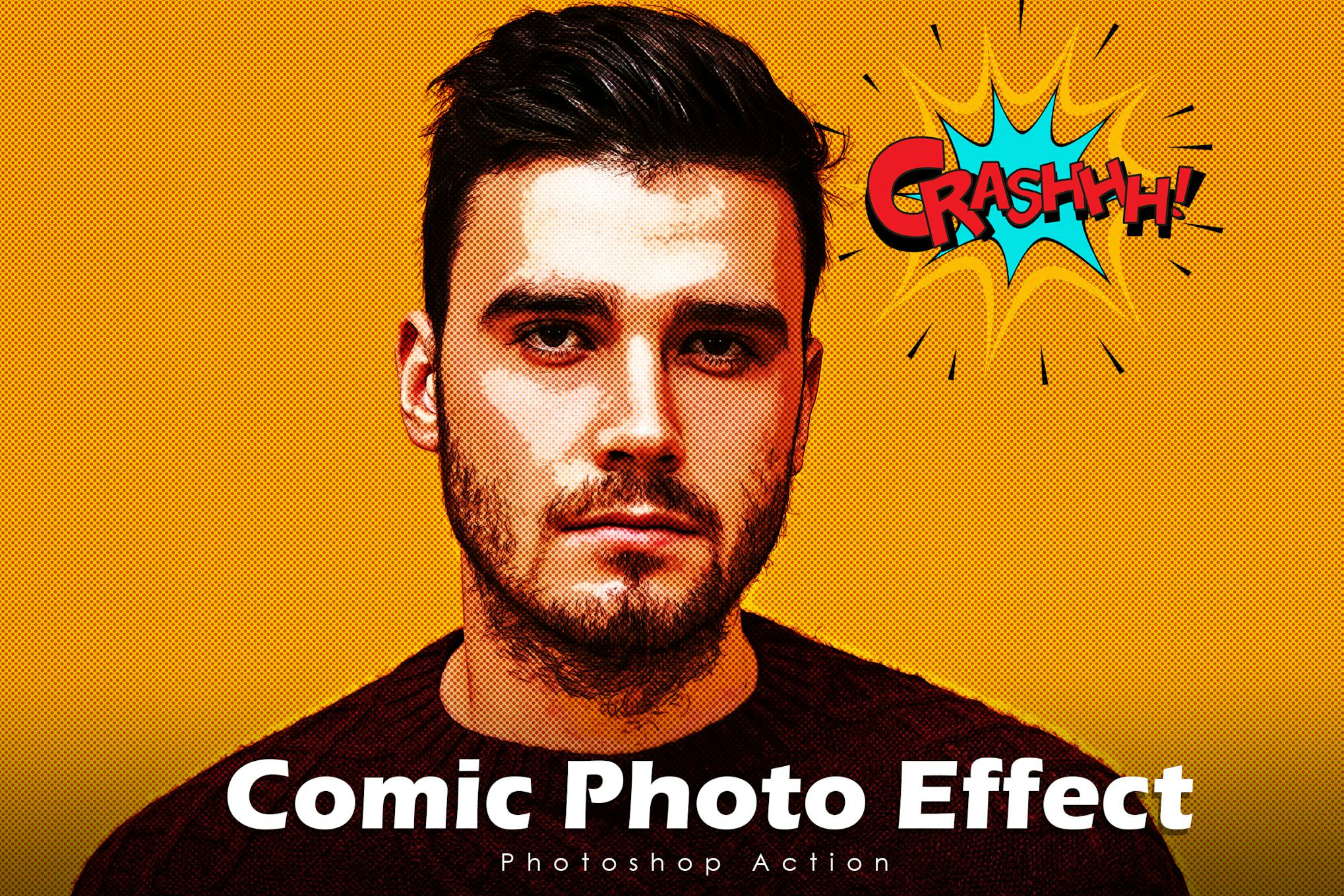 Comic Photo Effect Photoshop Action