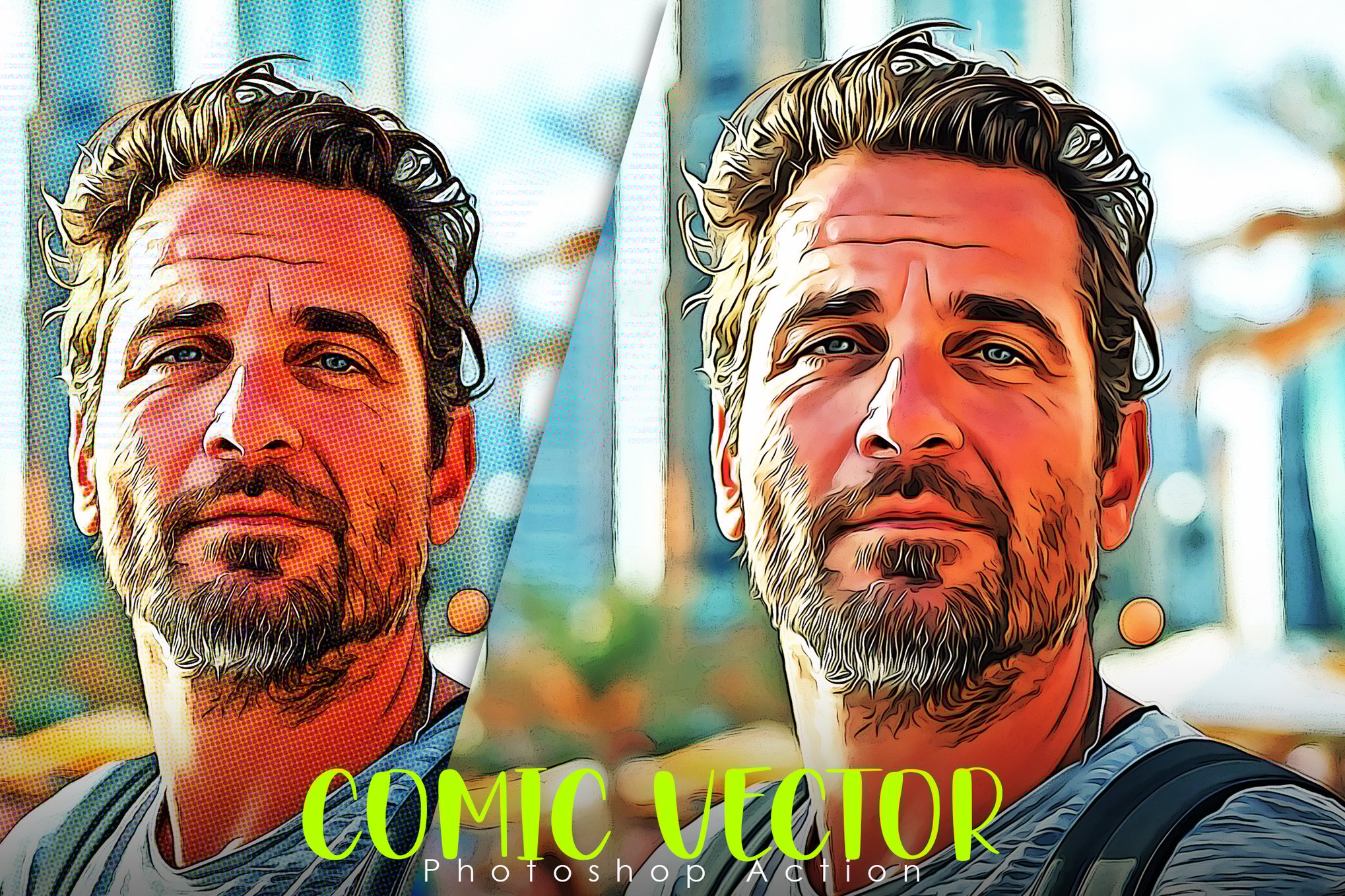 Comic Vector Photoshop Action