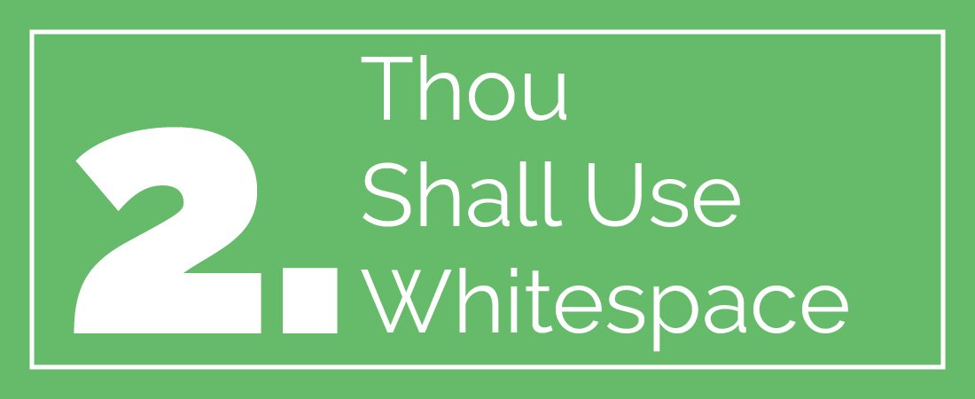 web design commandments