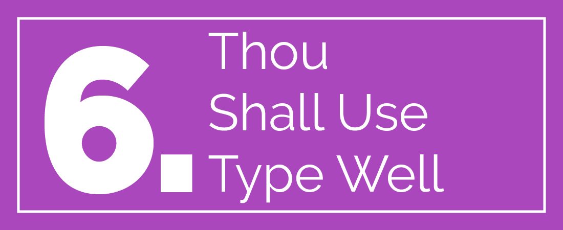 commands6 10 Web Design Commandments for Every Project design tips 