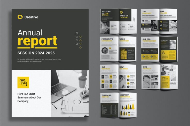 View Information about Company Annual Report Template