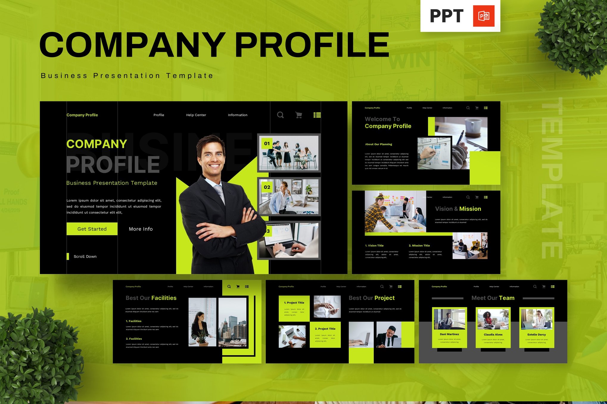 Company Profile - Business PowerPoint Template