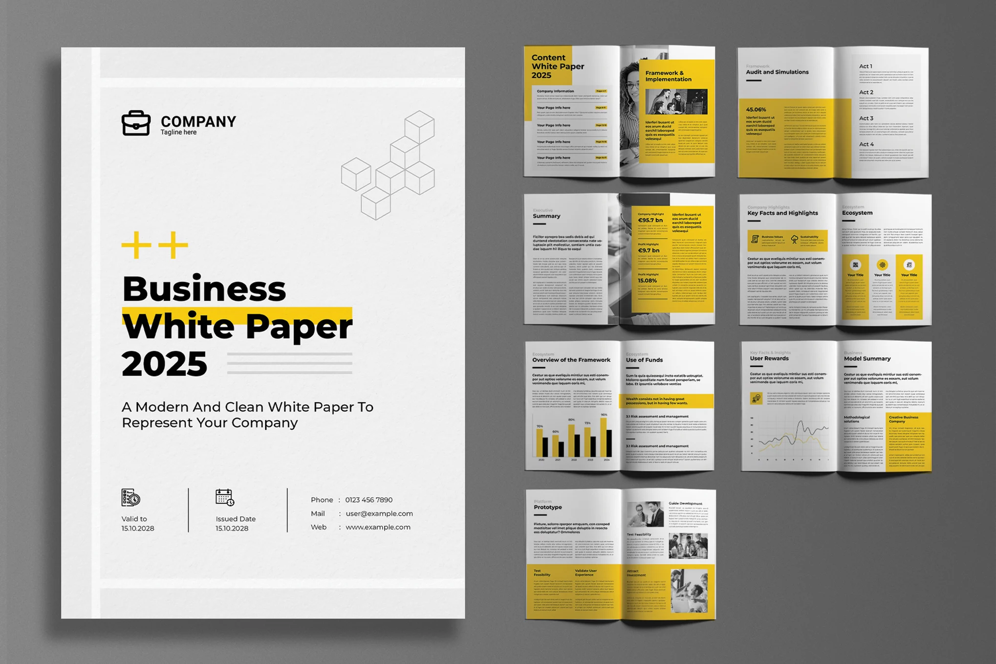 Company White Paper InDesign Template