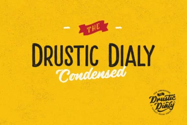 Drustic Dialy Modern Condensed Font