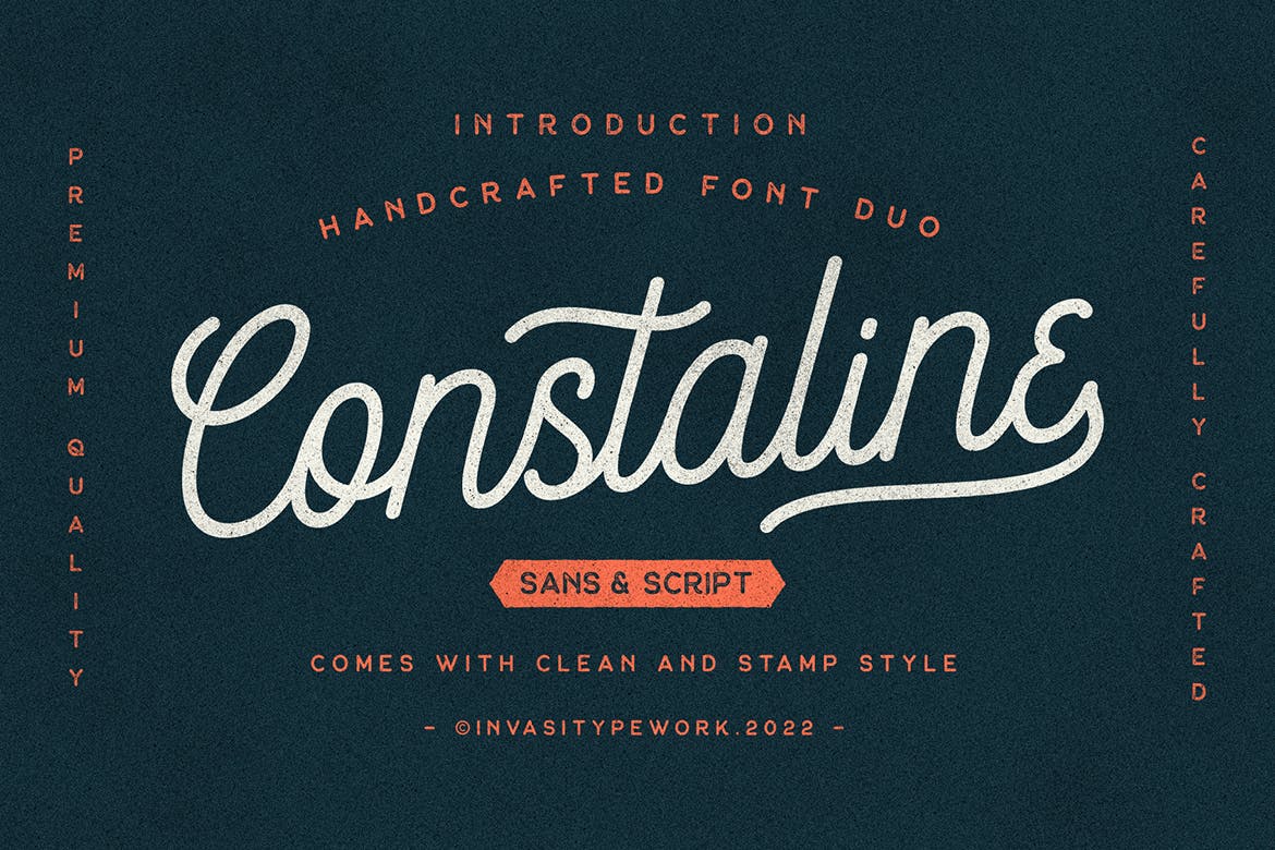 Constaline - Monoline Cursive Font