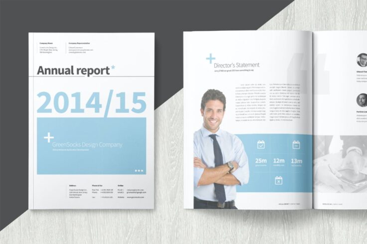 View Information about Contemporary Annual Report Template