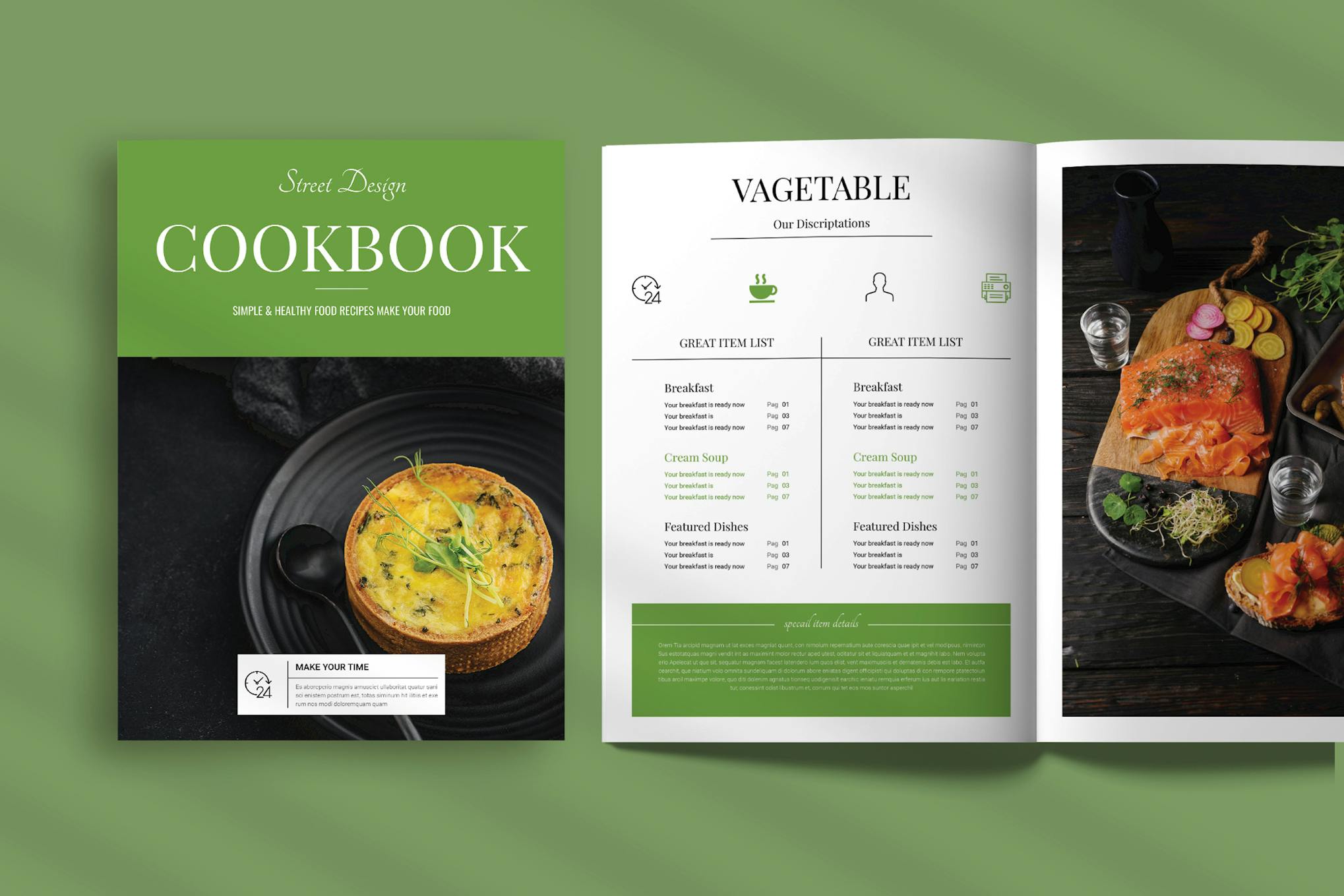 Cook-Book Template for InDesign