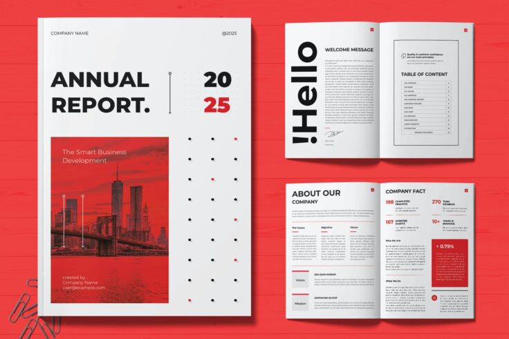 View Information about Corporate Annual Report Template