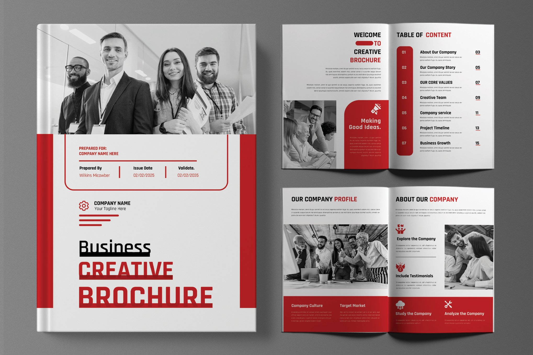 Corporate Brochure Template for InDesign