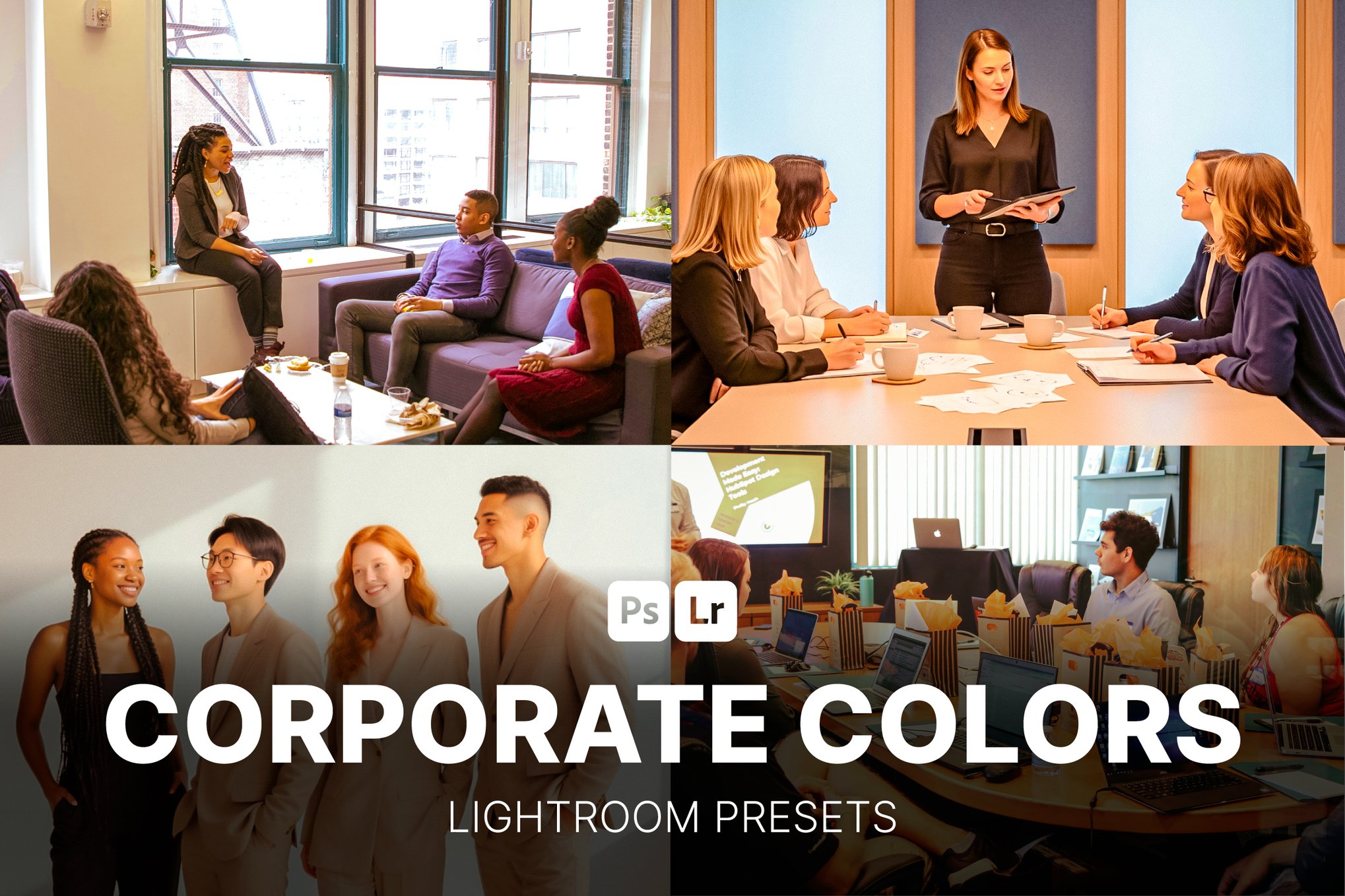Colores corporativos: ajustes preestablecidos de Lightroom para empresas