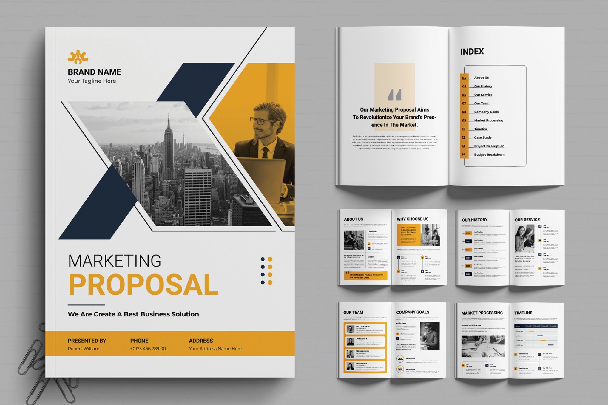 Corporate Marketing Proposal Design Template