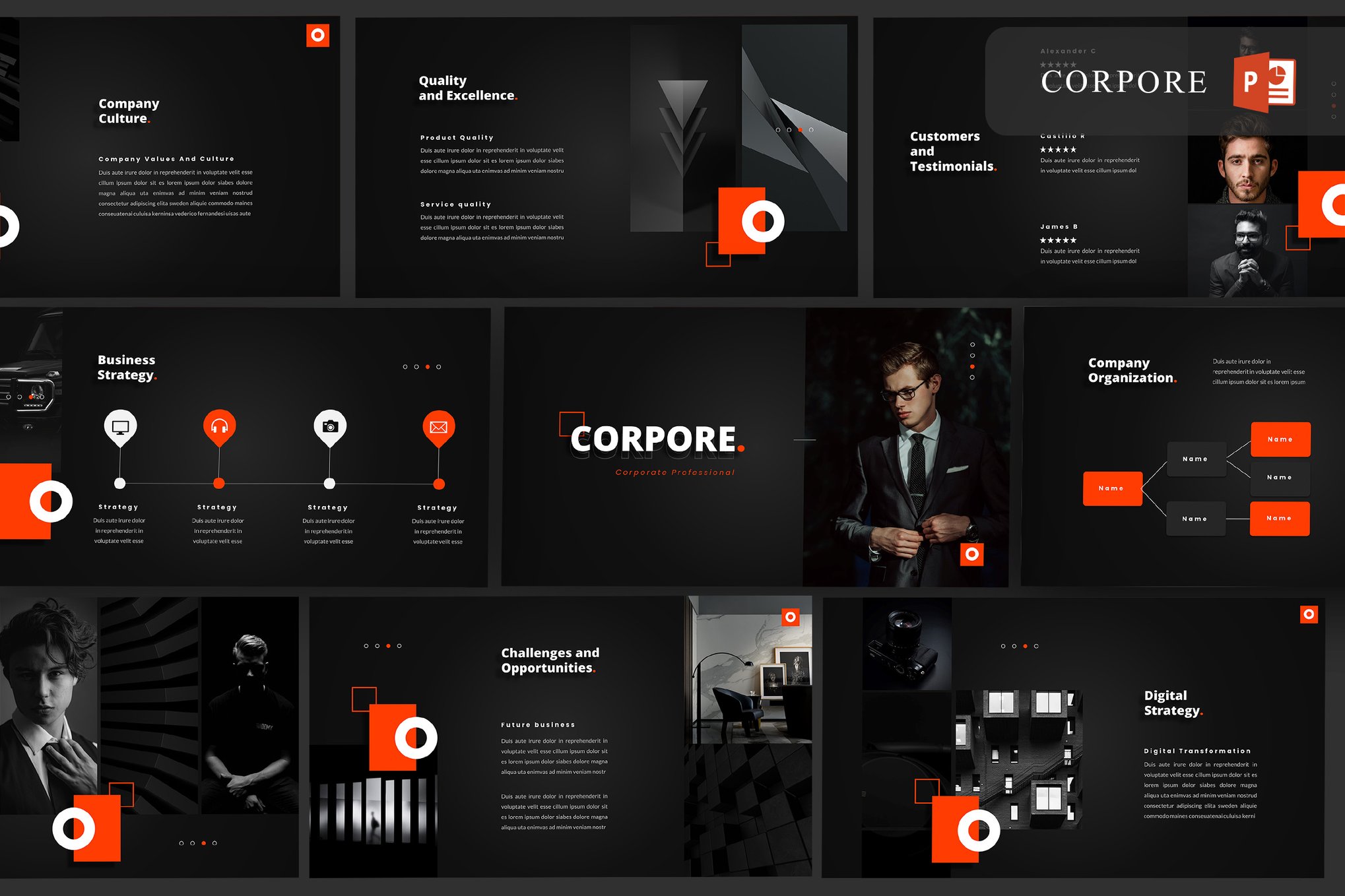 Corporate Professional PowerPoint Template