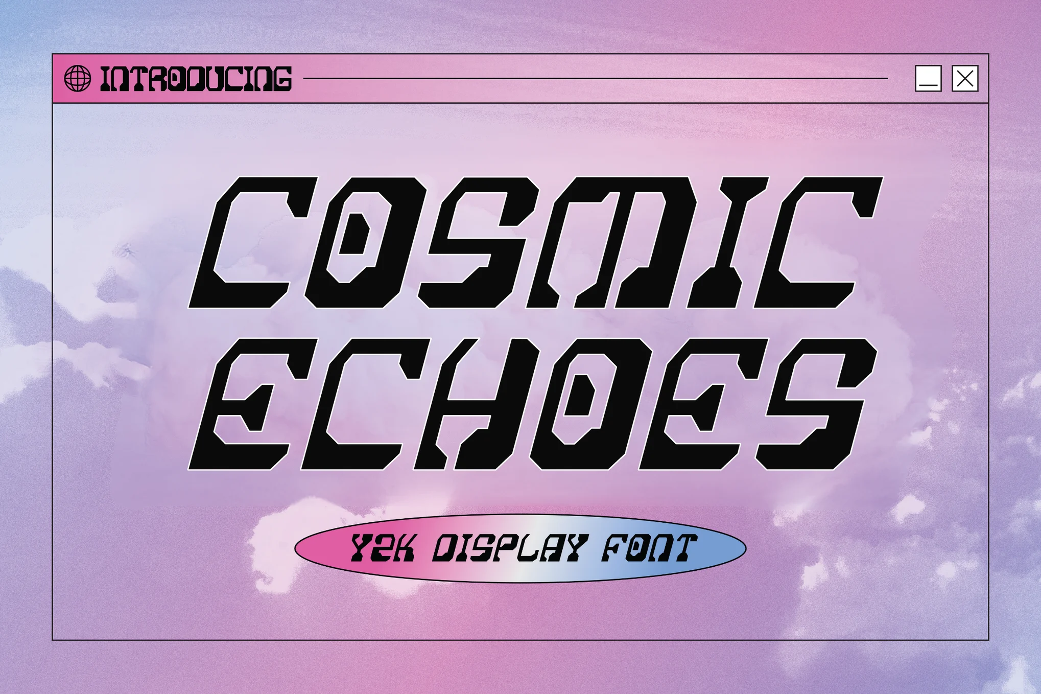 Cosmic Echoes - Y2K Font