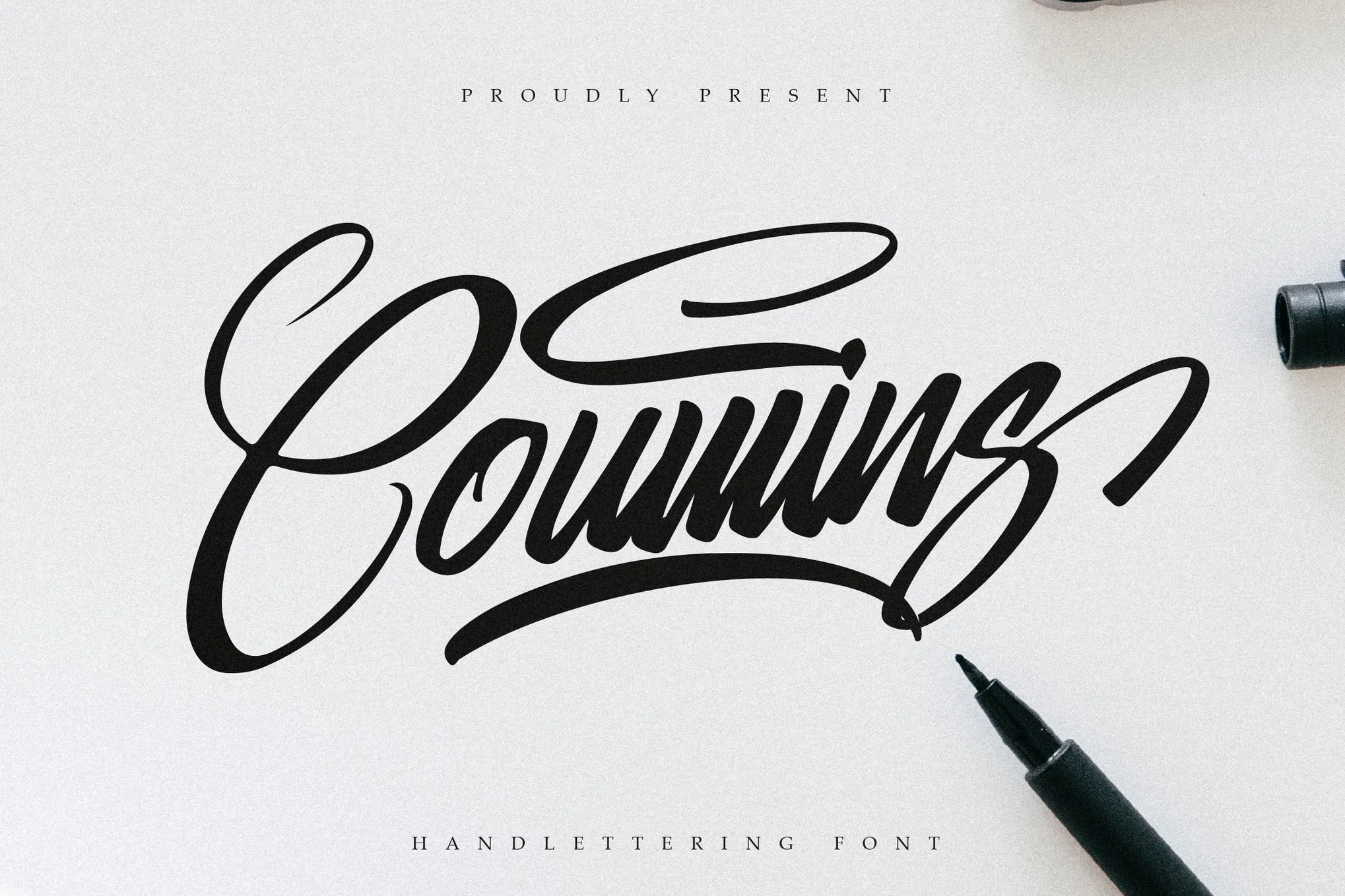 Coumins - Hand Lettering Font