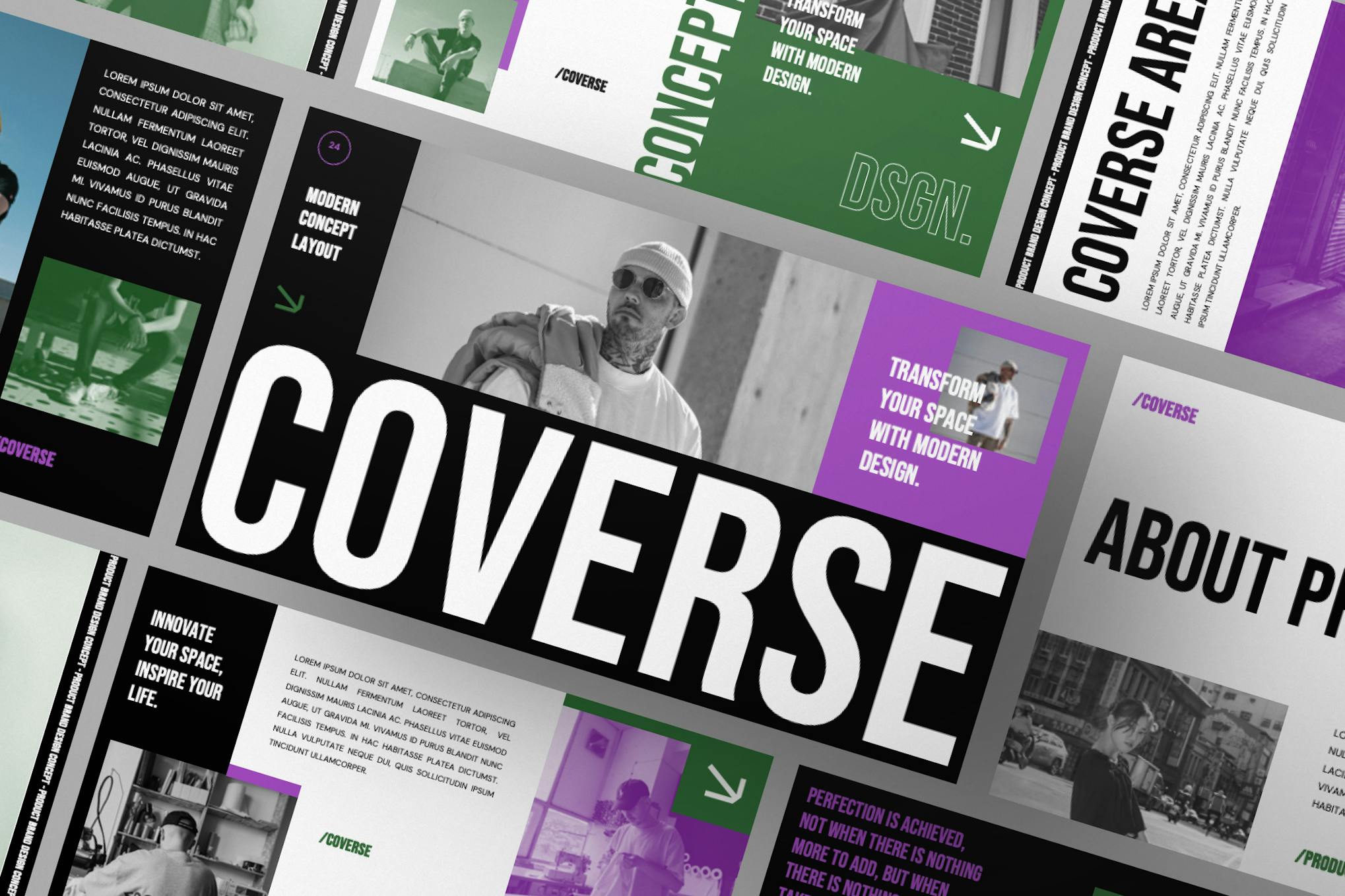 Coverse - Modern Brand Presentation Template