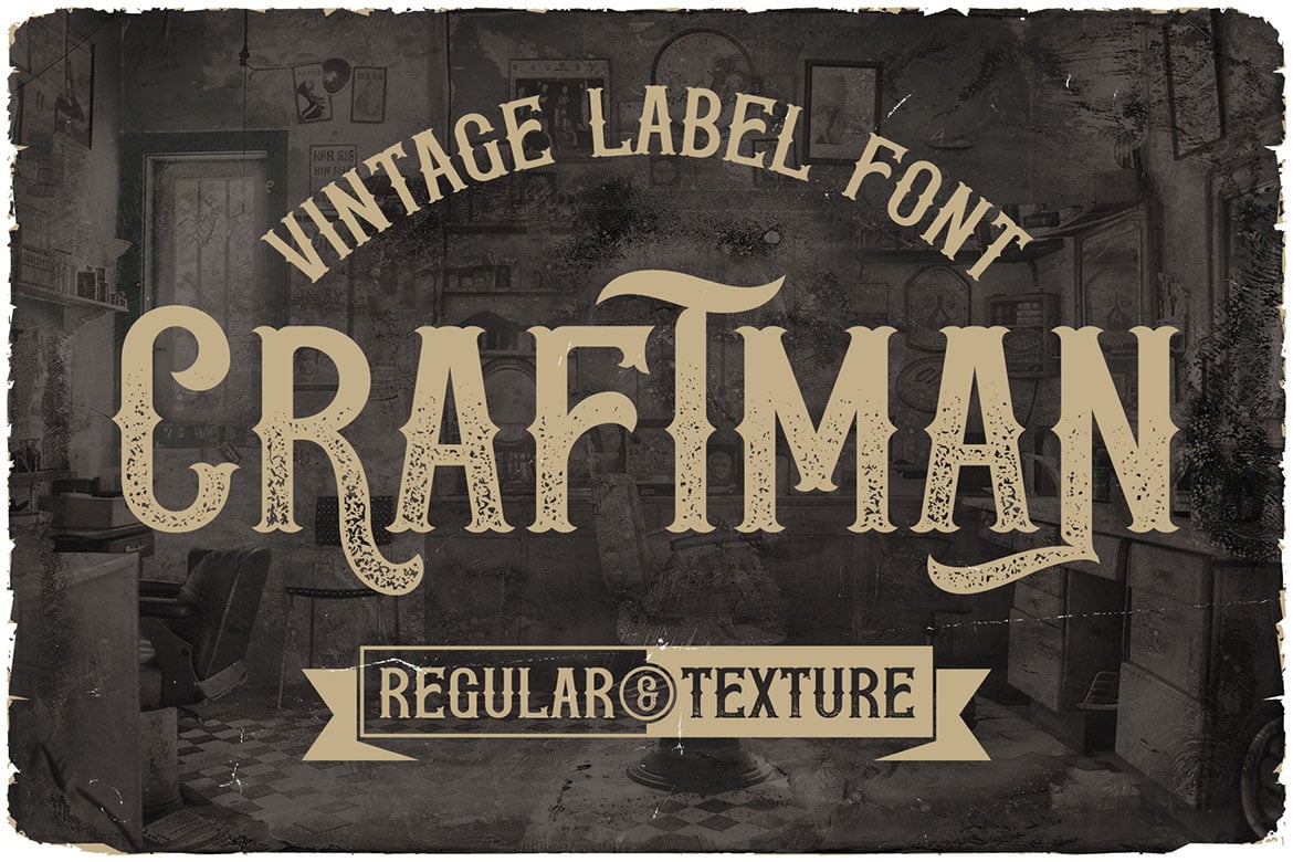 Craftman - Vintage Label Font