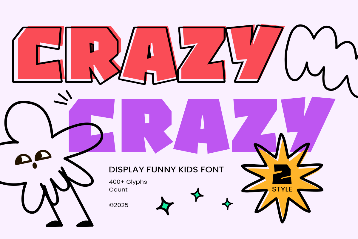 Crazy - Funny Kids Font