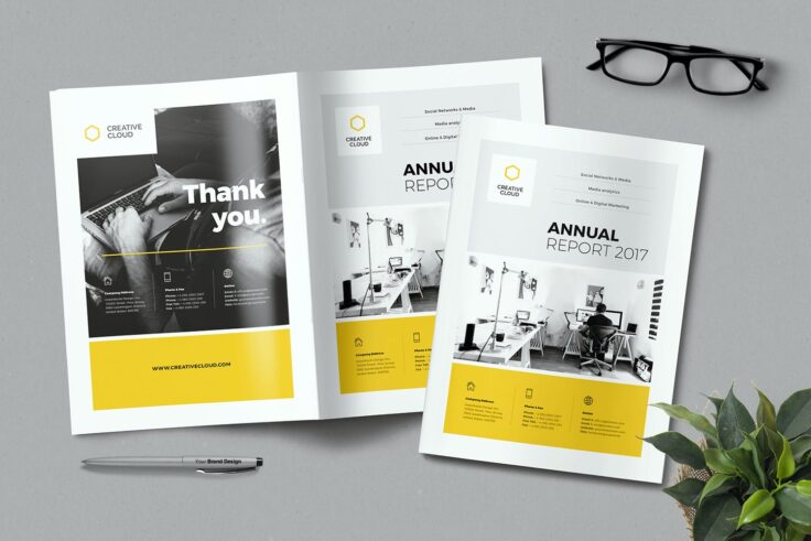 View Information about Creative Annual Report Template