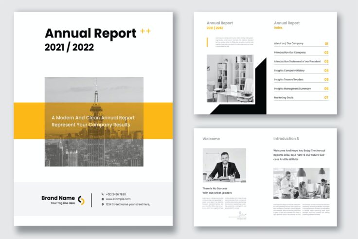 View Information about Creative Annual Report Template for InDesign