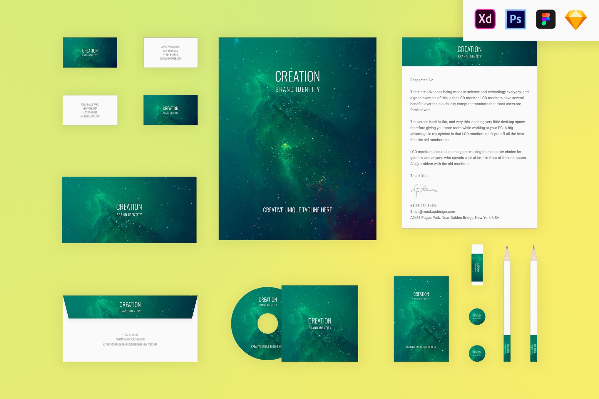 Creative Brand Identity Mockups for Figma