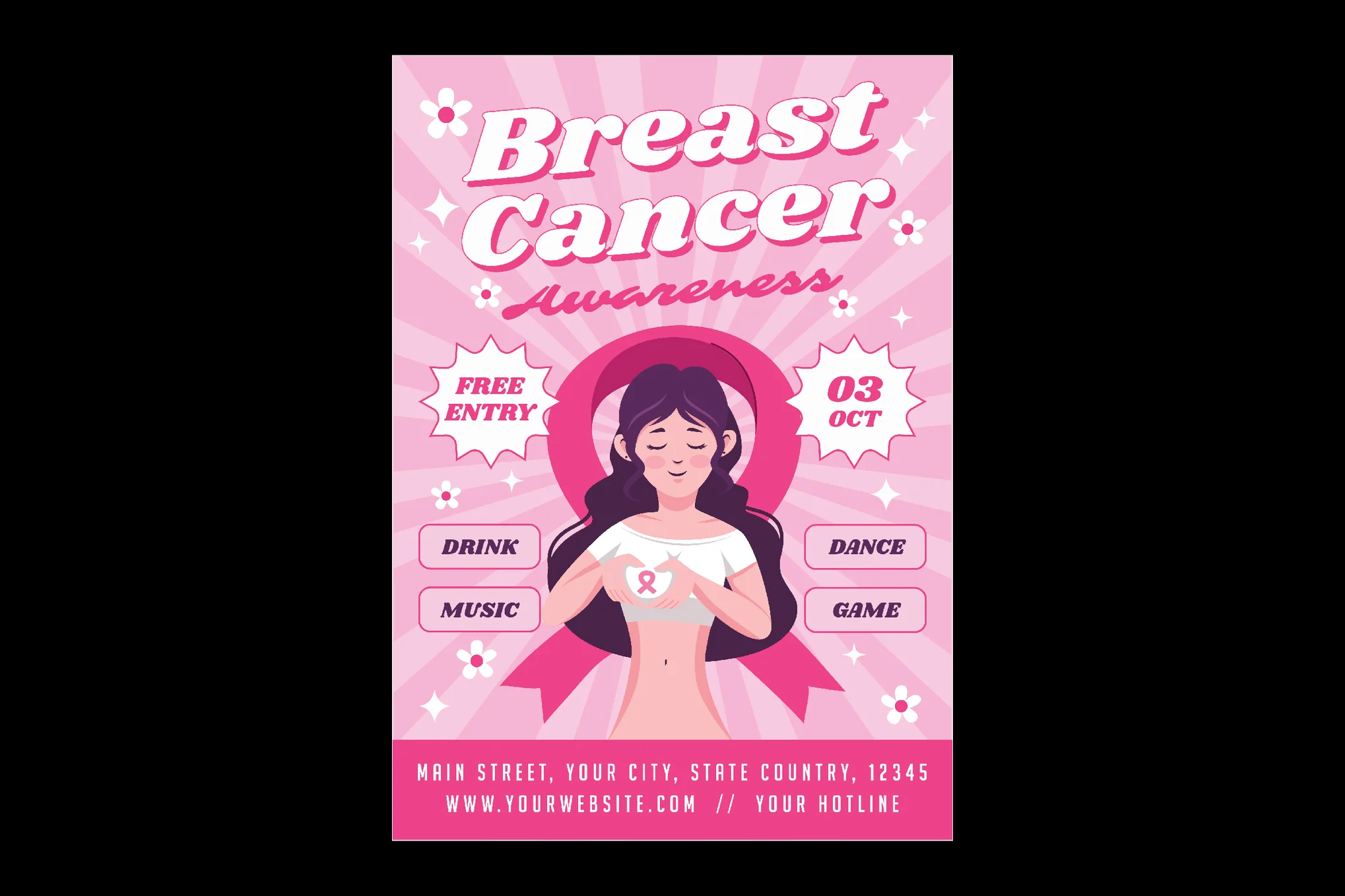 Creative Breast Cancer Awareness Flyer