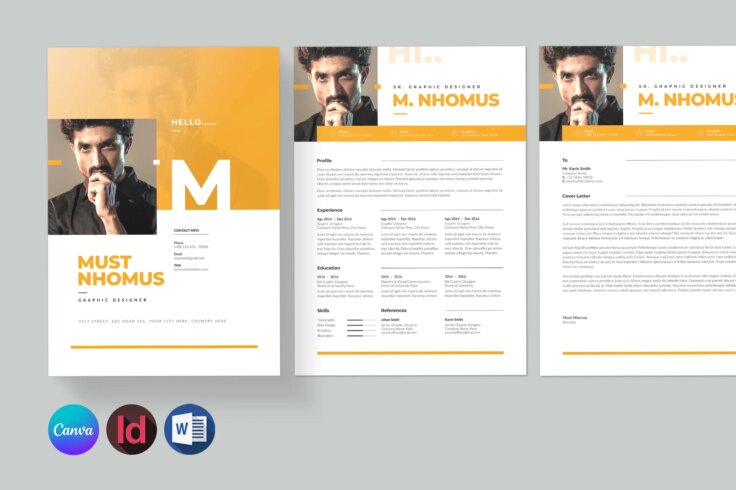 25+ resume canva terbaik & template cv - desainae.com
