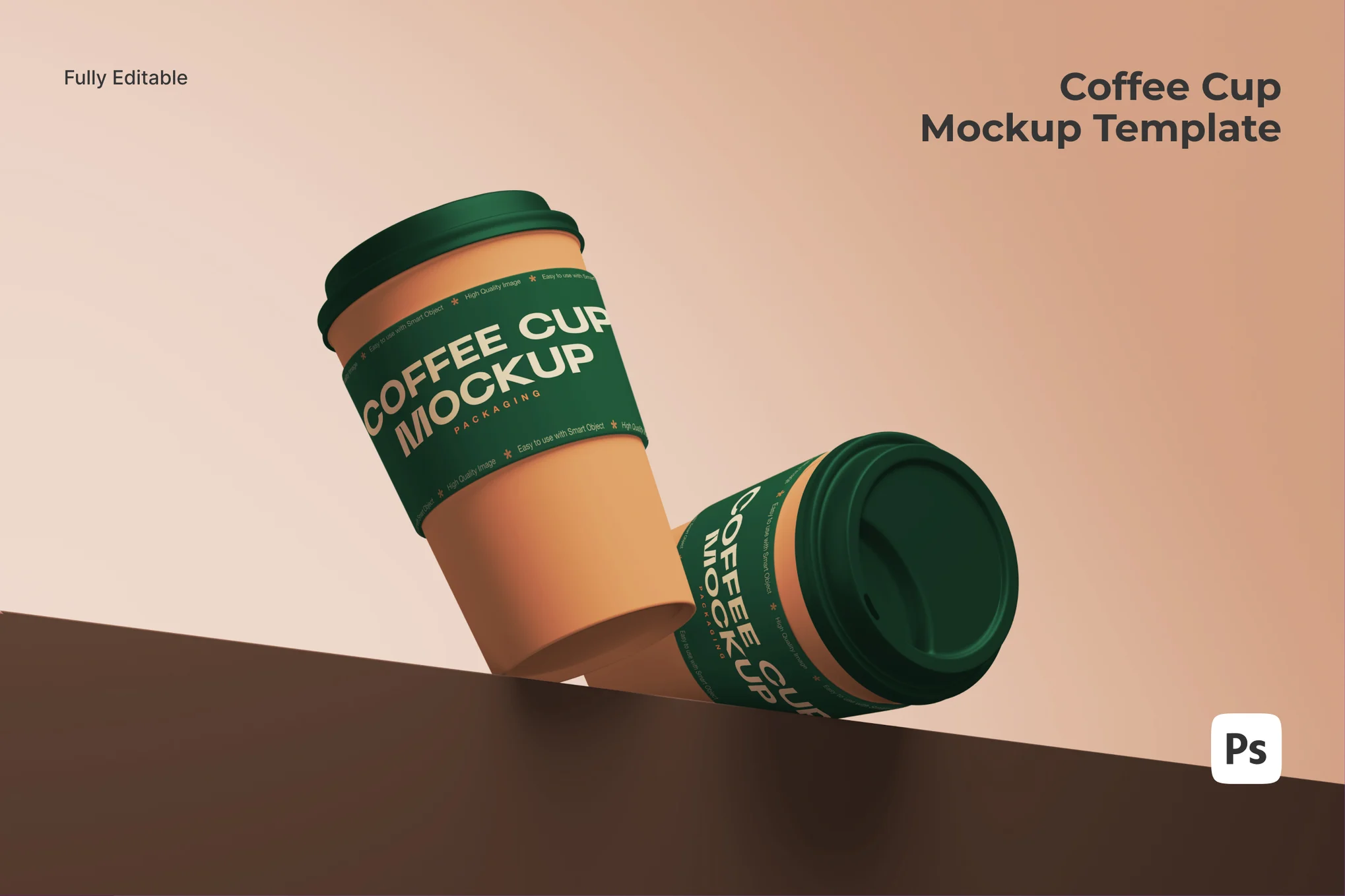 Creative Coffee Cup Mockup Scene